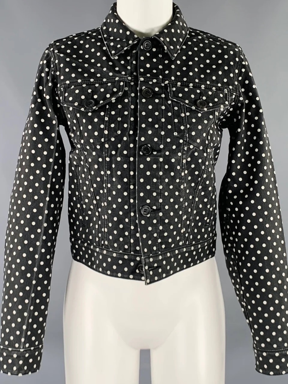 Comme des Garçons BLACK Polka Dot Denim Jacket